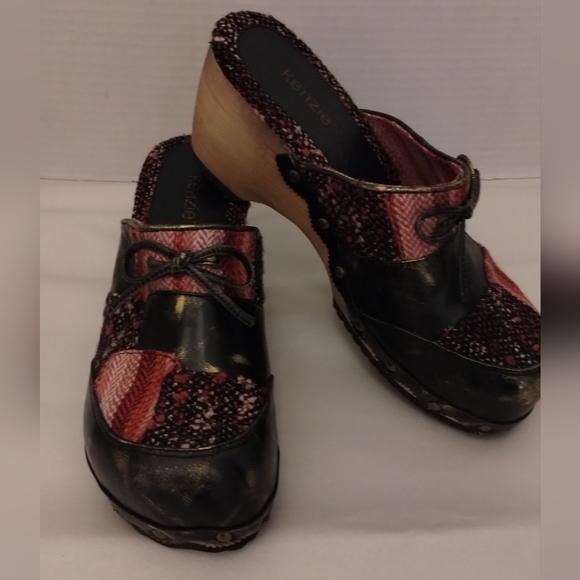 Kenzie Joyous Chucky Patchwork Clogs Y2K - Picture 5 of 16